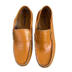 Go Tour Men's‎ Slip-on Leather Driving Loafer Size 10 NWOT